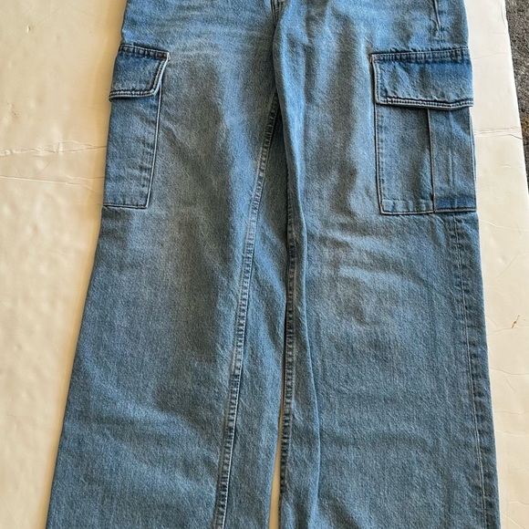 Aritzia Denim Forum Wide Leg Denim Pants - Blue - Picture 1 of 3